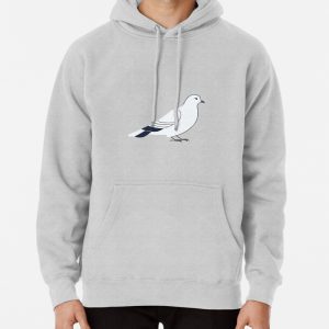 Elegant Dove,Peaceful Bird Art for Nature and Love Enthusiasts Pullover Hoodie