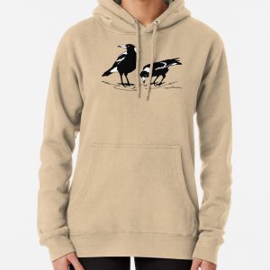 MAGPIES - australian magpie graphic art t-shirt Pullover Hoodie