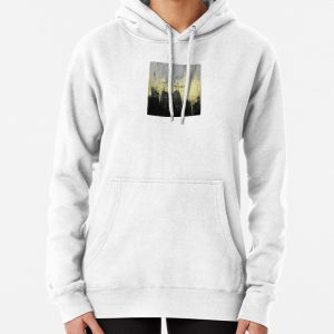 Golden Skyline Abstraction Pullover Hoodie