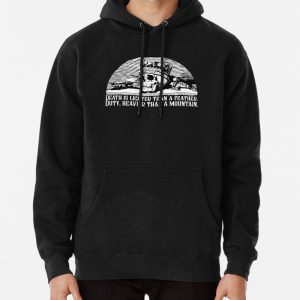 Wheel of Time Quote - Death Is Lighter Than A Feather Duty Heavier Than a Mountain Robert Jordan Pullover Hoodie