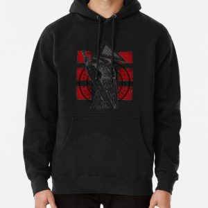 Pyramid Head Tribute (Black Background Only) Pullover Hoodie