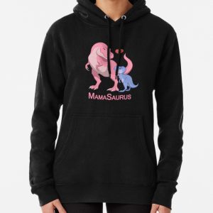 MamaSaurus Mother and Baby Boy T-Rex Dinosaurs Pullover Hoodie