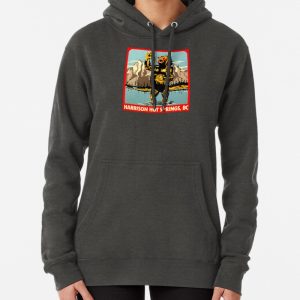 Harrison Hot Springs Vintage Travel Decal Pullover Hoodie