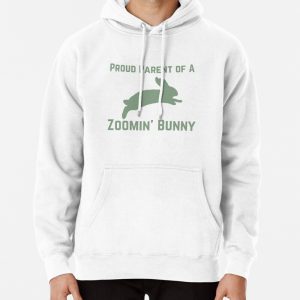 Proud Zoomin Bunny Parent Pullover Hoodie