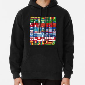 Flags of the Countries of the World, International Gift Pullover Hoodie