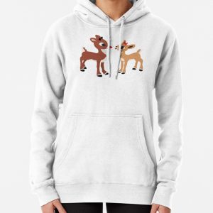 Classic Rudolph and Clarice GraphicLoveShop Pullover Hoodie