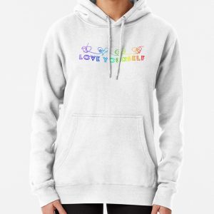 Love yourself tear rainbow Pullover Hoodie
