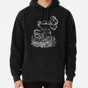 Devises Hroques - The Snake (white) Pullover Hoodie