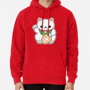 Kawaii Maneki Neko Pullover Hoodie