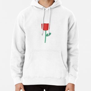 Tulip Flower Print - Centred Ensemble Pullover Hoodie