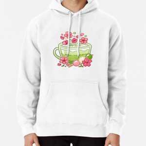 Sakura Matcha Tea Pullover Hoodie