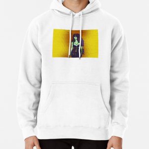 Kim Kay Retro Video Game Pop Art Yellow 1 Pullover Hoodie