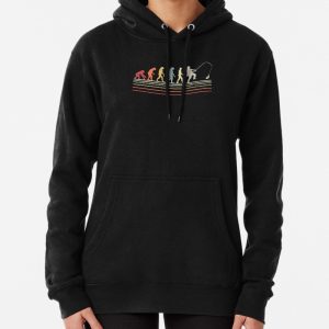 Retro Fishing product, Evolution Of Man, Fisherman Tee Pullover Hoodie