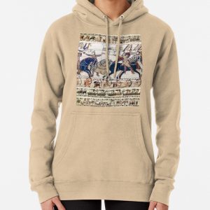 THE BAYEUX TAPESTRY ,BATTLE OF HASTINGS ,NORMAN KNIGHTS HORSEBACK Pullover Hoodie