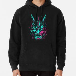 Oni Glitch - Neon Ver Pullover Hoodie