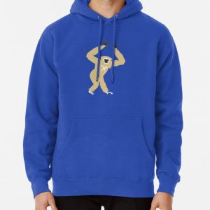 Gibbon on Green Pullover Hoodie