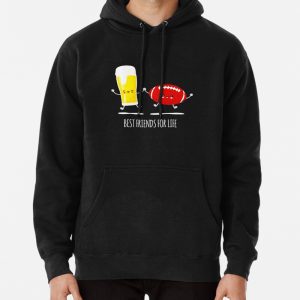 Beer And Football Best Friends Pullover Hoodie