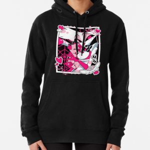Angel Dust and Fat Nugget Selfie - Hazbin Hotel Pullover Hoodie