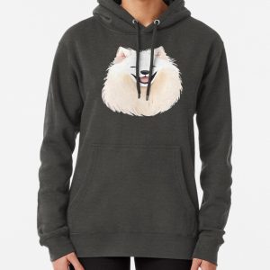 Watercolour Samoyed Dog Pullover Hoodie