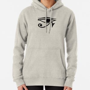 Horus eye, Egyptian protection symbol, lucky charm, ancient Egypt, mythology, Horus, Eye Pullover Hoodie