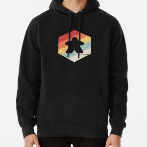 Meeple Retro Vintage Boardgame Lover Pullover Hoodie