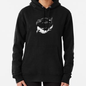 White on black spirit fish atla Pullover Hoodie