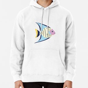 Graceful Angelfish,The Elegant Jewel of the Ocean Pullover Hoodie