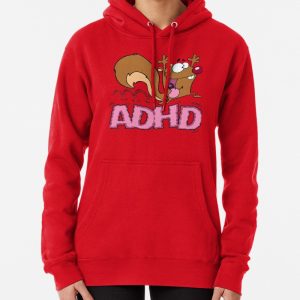 The ADHD Squirrel Pullover Hoodie