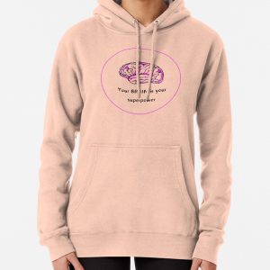 Your Brain is Your Power Neon Mindset Design Pullover Hoodie