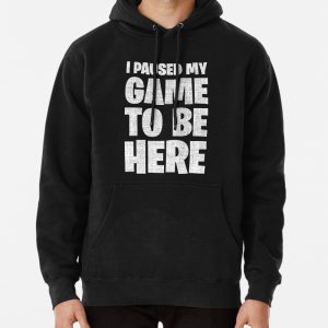 I Paused My Game To Be Here Pullover Hoodie