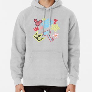 Kingdom Hearts crayon style drawings Pullover Hoodie