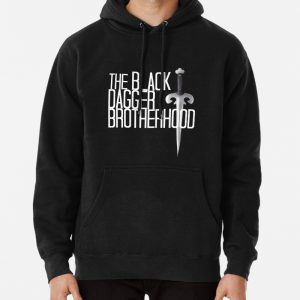 The BLACK DAGGER BROTHERHOOD [white text] Pullover Hoodie