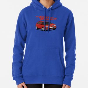 Not Fast - Just Furious with a red Nissan Micra March Pullover Hoodie