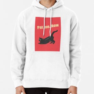 Humorous cat art pat meNow Red version Pullover Hoodie