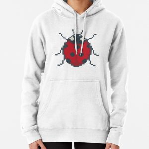Ladybug - Retro Pixel Art Pullover Hoodie