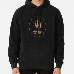 Miraculous Medal (Mdaille miraculeuse) Medal of Our Lady of Grace Pullover Hoodie