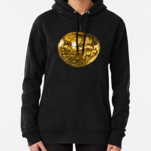 Gold Yellow Disco Ball Pullover Hoodie