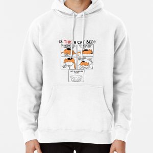 Is this a Cat Bed? Funny Cat Cartoon Shirt Pullover Hoodie