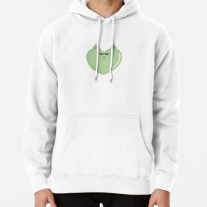Cat green heart Pullover Hoodie