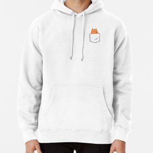 Funny cat in the pocket Pullover Hoodie