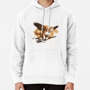 Flying Cat Painting Pullover Hoodie