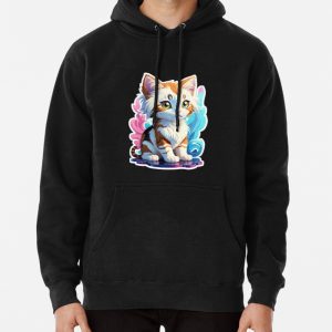 Cute Kitten Pullover Hoodie