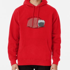 Cute minimal modern sleeping halloween black cat with red dracula robe Pullover Hoodie