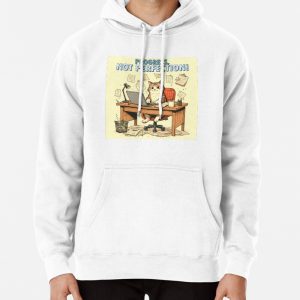 Progress Not Perfection! Motivational Cat Sayings Pullover Hoodie