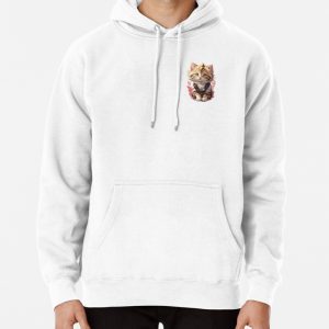 Cute sticker, cute cat, kitten Pullover Hoodie