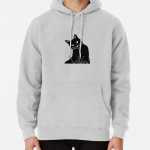 Black cat Pullover Hoodie