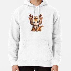 Cat reindeer Pullover Hoodie