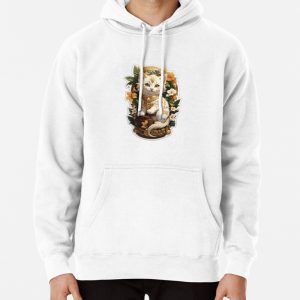 Cute sticker, cute cat, kitten Pullover Hoodie