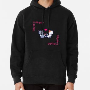 Cute couple cat Pullover Hoodie