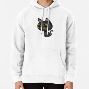 Black cat Pullover Hoodie
